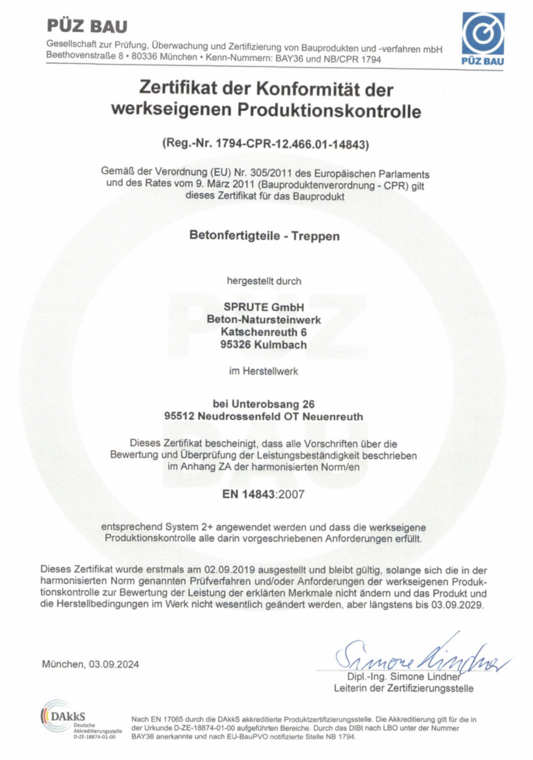 Sprute Zertifikat CCF_001503